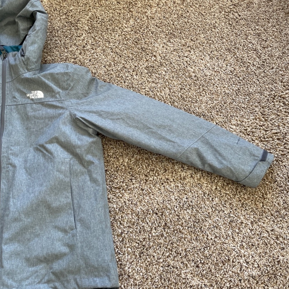 The North Face Womens DryVent Hooded Quilted Insulated Jacket Heather Grey M - Picture 8 of 16